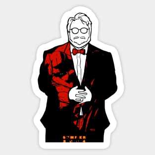 Guillermo Del Toro portrait (Hellboy) Sticker